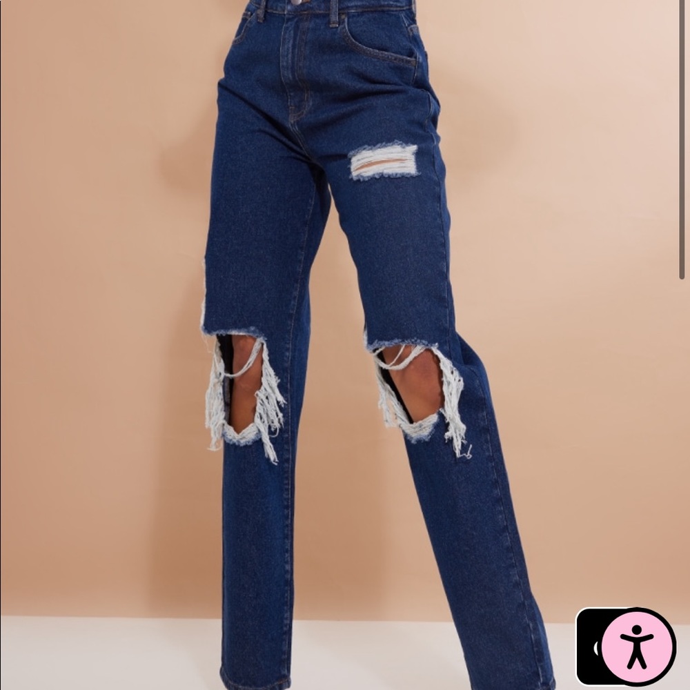 Pretty Little Thing Boyfriend Jeans Low-rise